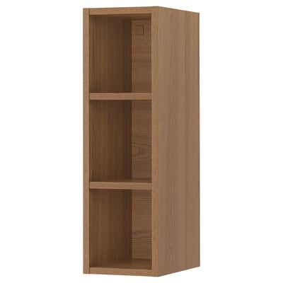 VADHOLMA Rangement ouvert, brun/frêne teinté, 9x14 3/8x30 "