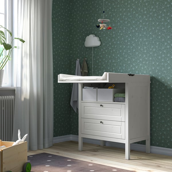 VÄDRA Matelas à langer, 29 1/2x29 1/8 "