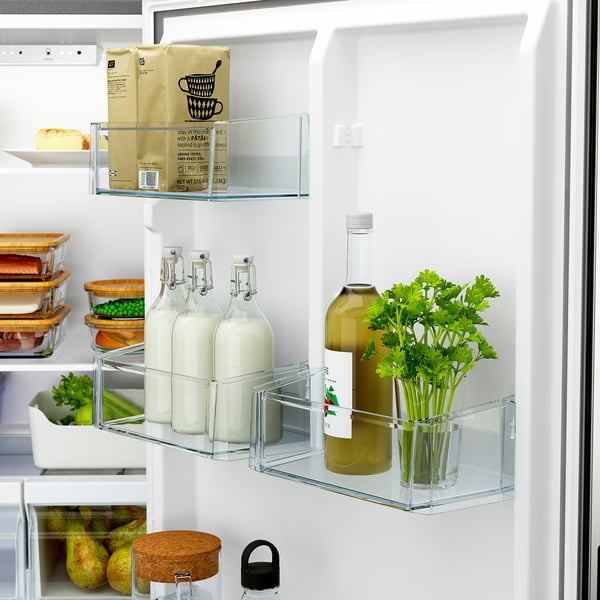 VÄLGRUNDAD Réfrigérateur av congél inférieur, acier inox, 19 cu.ft