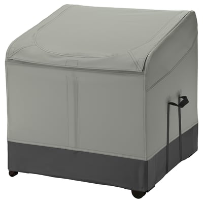 VÄTTERSÖ Coffre, extérieur, gris foncé, 30 3/4x28 3/8x31 1/8 "