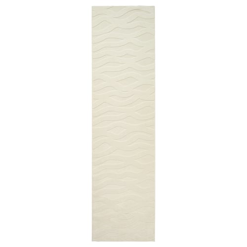 VÄXELFEL Tapis à poils ras, blanc cassé, 2 ' 7 "x9 ' 10 "