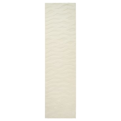VÄXELFEL Tapis à poils ras, blanc cassé, 2 ' 7 "x9 ' 10 "