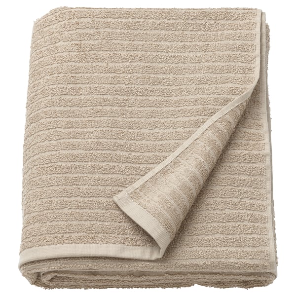VÅGSJÖN Drap de bain, beige clair, 39x59 "