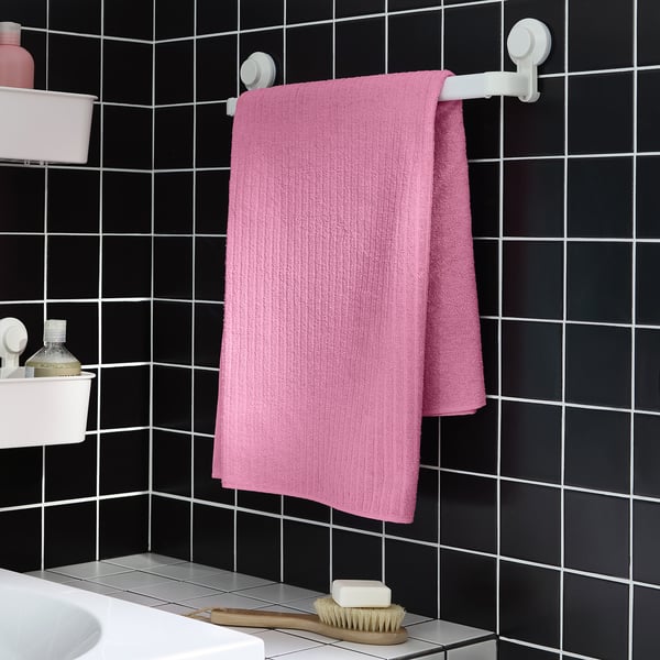 VÅGSJÖN Drap de bain, rose, 39x59 "