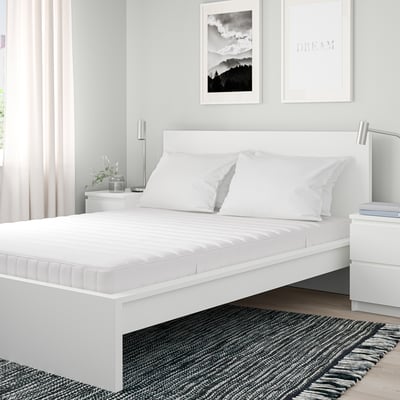 VALEVÅG Matelas hybride, mi-ferme/blanc, Grand 2 places