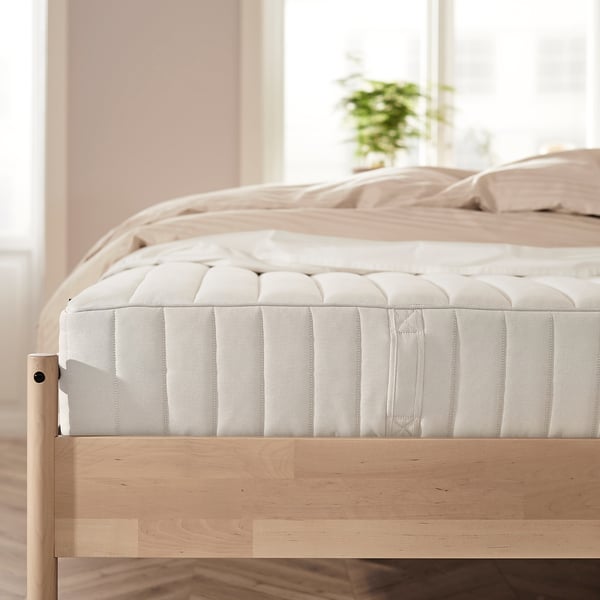 VALEVÅG Matelas hybride, mi-ferme/blanc, Grand 2 places
