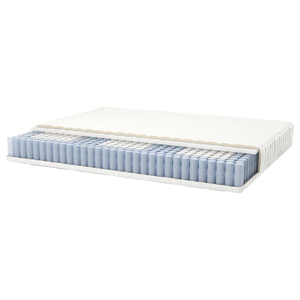 VALEVÅG Matelas hybride, mi-ferme/blanc, Grand 2 places