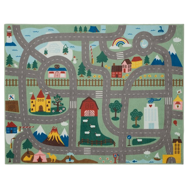 VALLABY Tapis, vert, 3 ' 3 "x4 ' 4 "
