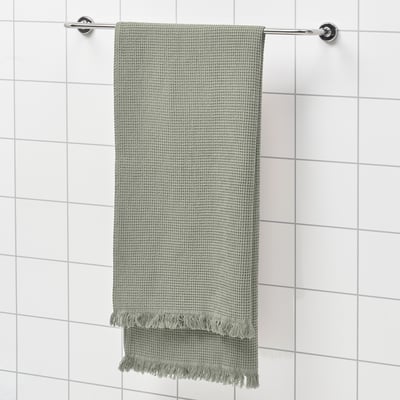 VALLASÅN Serviette de bain, vert clair, 28x55 "