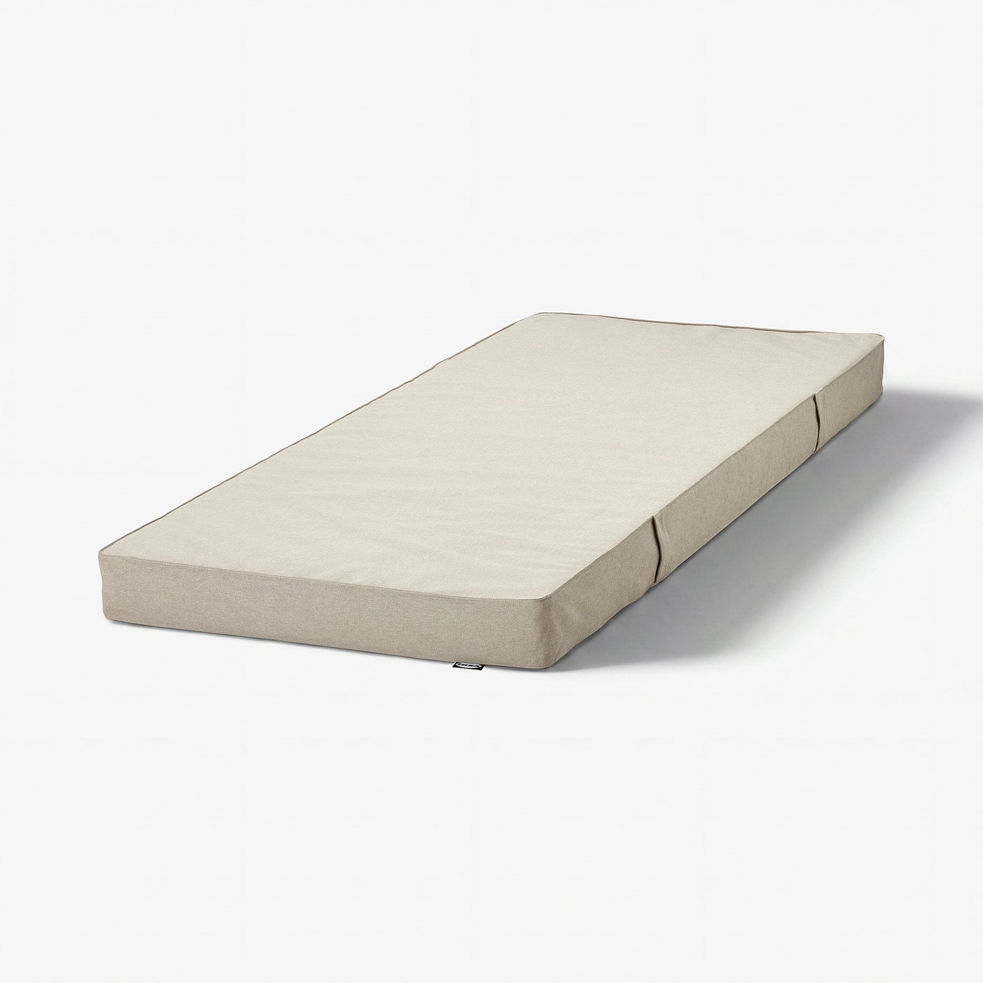VANNAREID Matelas à ressorts ensachés, ferme/beige, 1 place