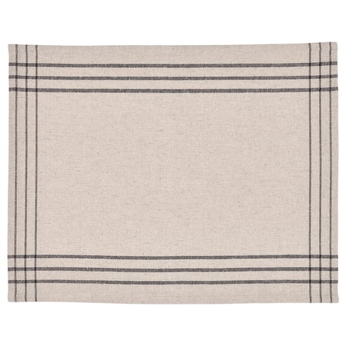 VÅRARV Napperon, gris foncé/écru, 13 ¾x17 ¾ "
