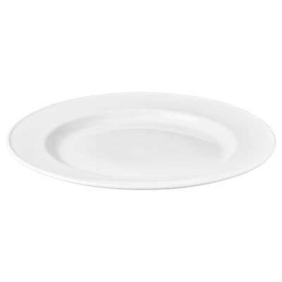 VARDAGEN Assiette, blanc, 10 ½ "