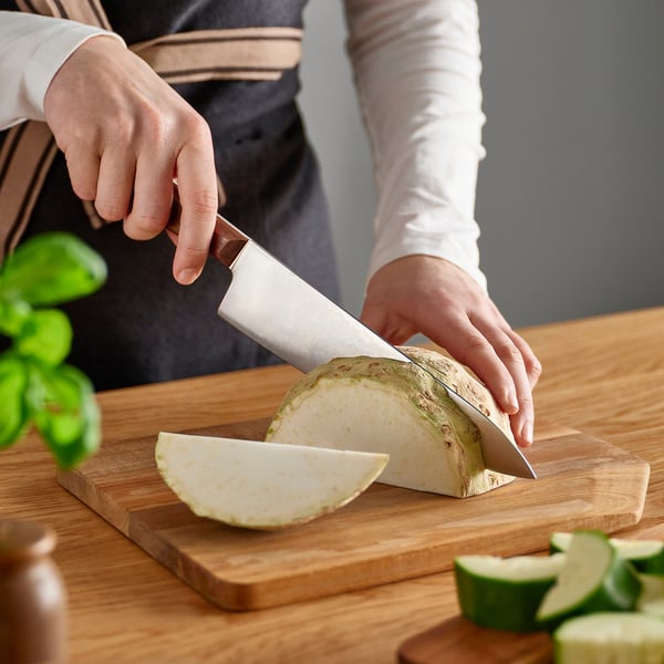 VARDAGEN Couteau de chef, acier inox/noyer, 8 "