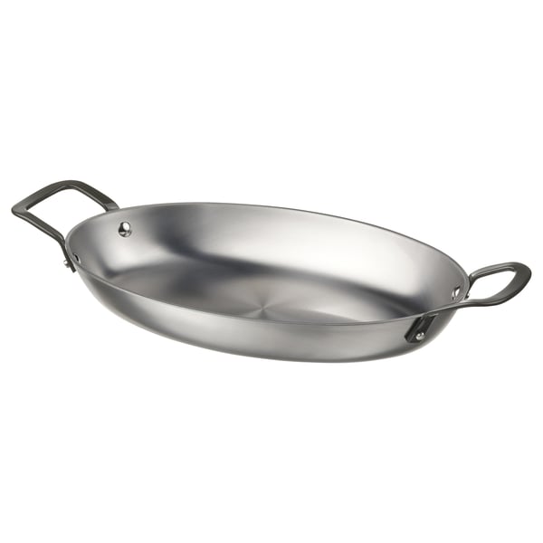 VARDAGEN Plat à rôtir, ovale acier au carbone, 12 5/8x8 5/8 "