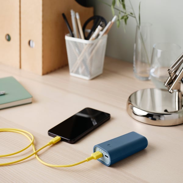 VARMFRONT Chargeur mobile universel, bleu, 5200 mAh