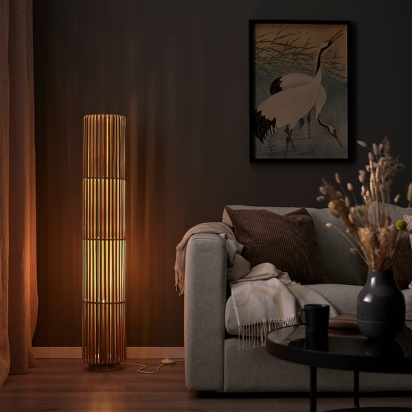 VARPTROSS Lampadaire, bambou, 46 "