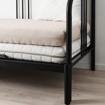 VÅRVIAL Drap-housse pour lit d'appoint, beige, 1 place