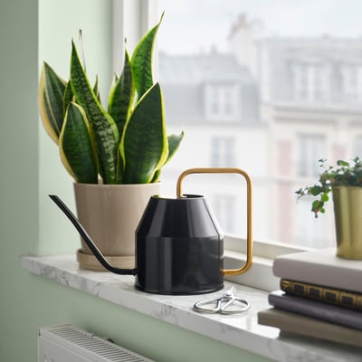 VATTENKRASSE Arrosoir, noir/couleur or, 68 oz