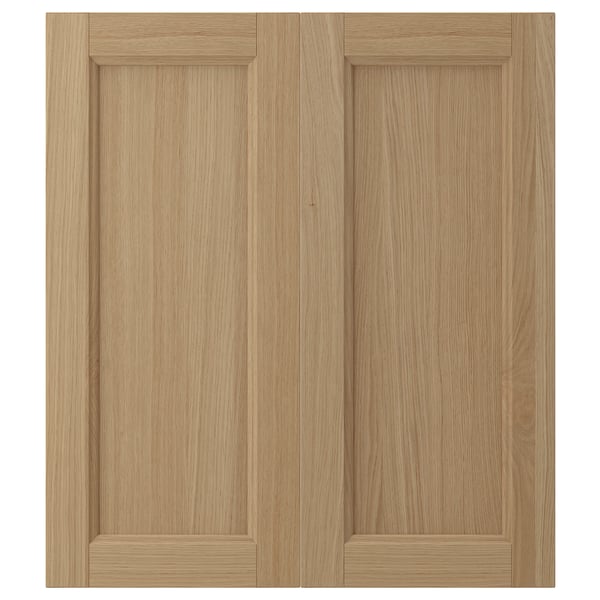 VEDHAMN Porte arm inf angle 2p, chêne, 13x30 "