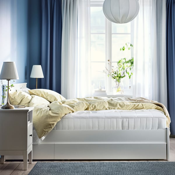 VESTERÖY Matelas hybride, ferme/blanc, Grand 2 places