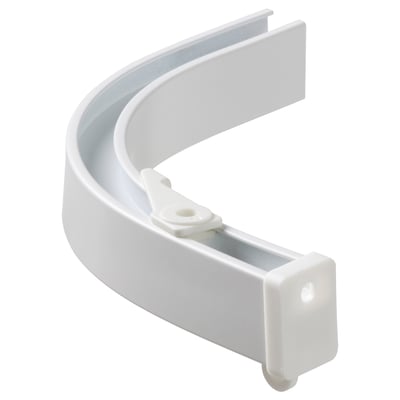 VIDGA Élément d'angle pour rail simple, fixation plafond incluse/blanc