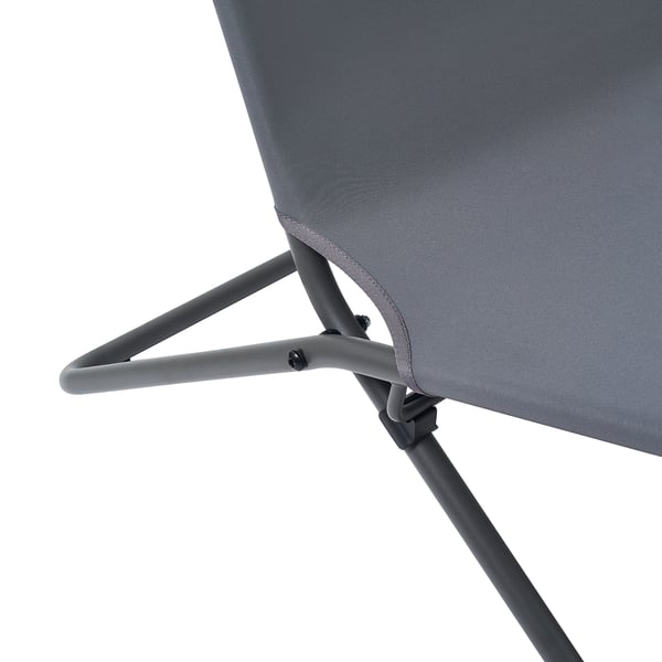 VIGGSÖ Fauteuil, extérieur, pliant gris foncé