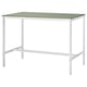 VIHALS Table haute, hauteur plateau blanc/vert, 49 1/4x29 1/8x36 1/4 "