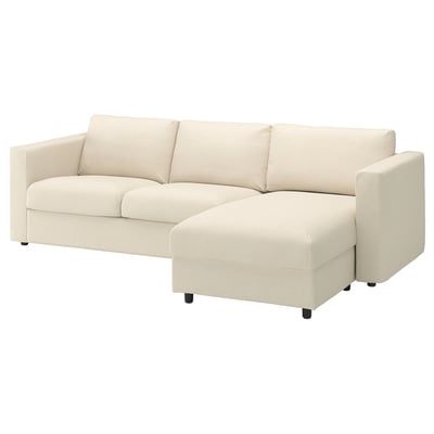 VIMLE Canapé, avec méridienne/Knäbäck beige clair