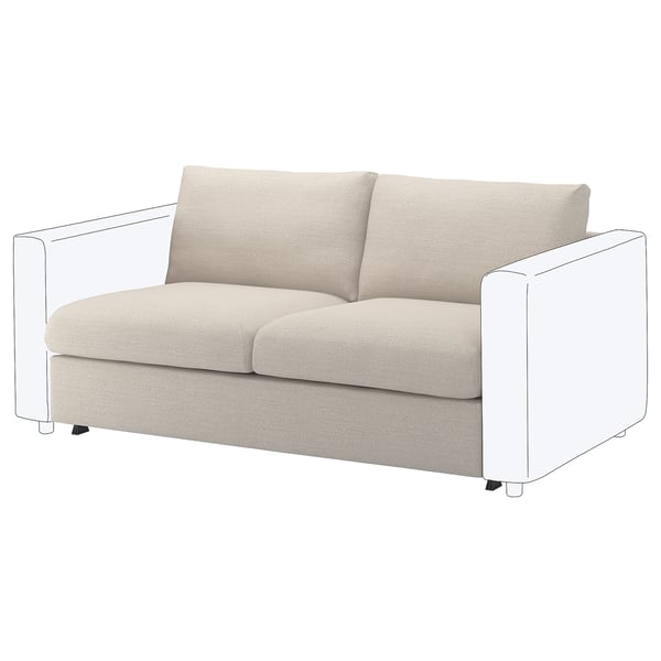 VIMLE Housse module causeuse-lit, Gunnared beige