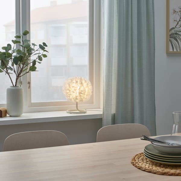VINDKAST Lampe de table, blanc, 10 "