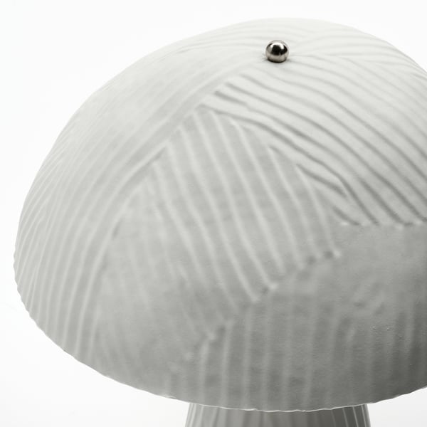 VINDKRAFT Lampe de table, blanc pâte à papier moulée, 18 "
