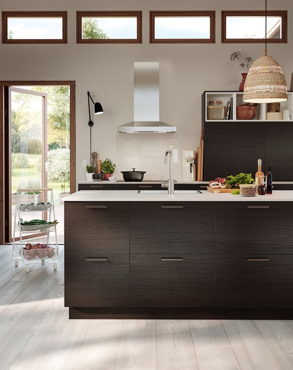 VINSTGIVANDE Hotte murale, acier inox