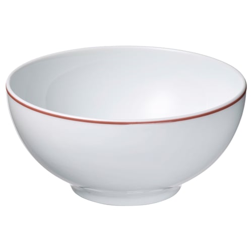 VINTERFINT Bol, blanc/rouge, 5 "