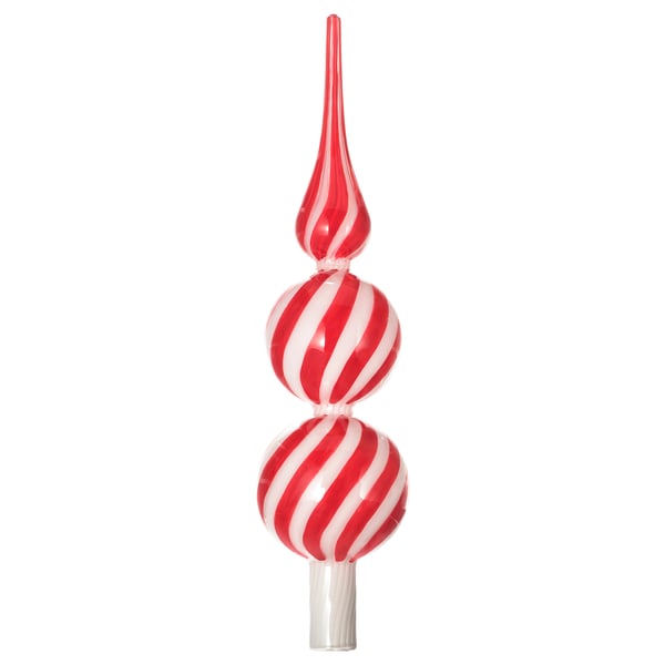VINTERFINT Flèche de sapin, verre rouge/blanc, 11 "