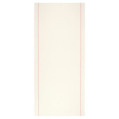 VINTERFINT Nappe, blanc cassé/rouge, 57x126 "