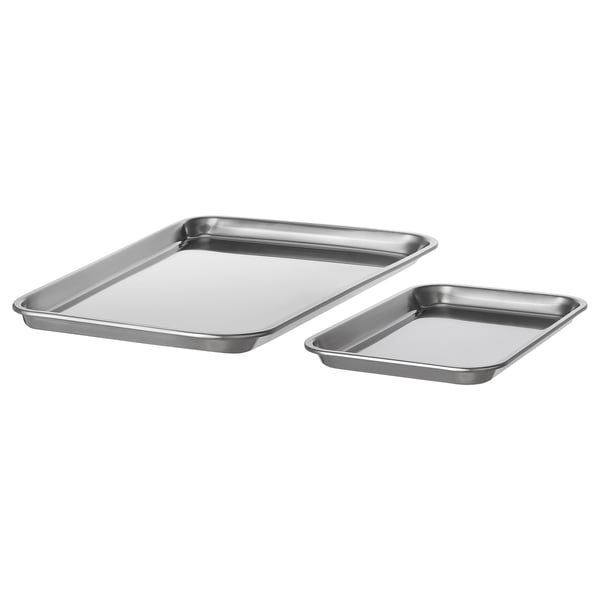 VINTERROCKA Plaque de cuisson, 2 pièces, acier inox
