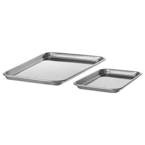 VINTERROCKA Plaque de cuisson, 2 pièces, acier inox