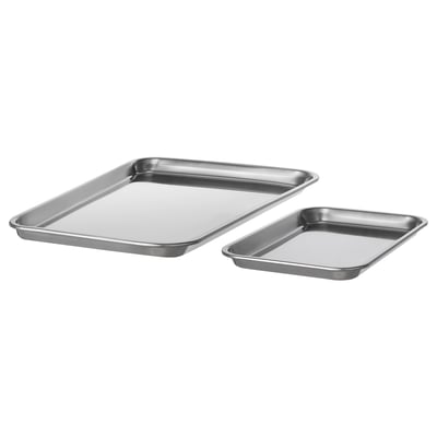 VINTERROCKA Plaque de cuisson, 2 pièces, acier inox