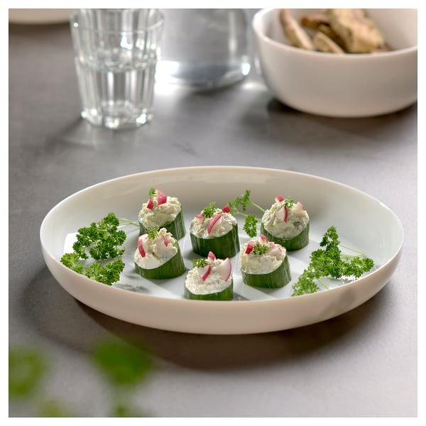 VITBLECKA Assiette, blanc, 11 ½ "