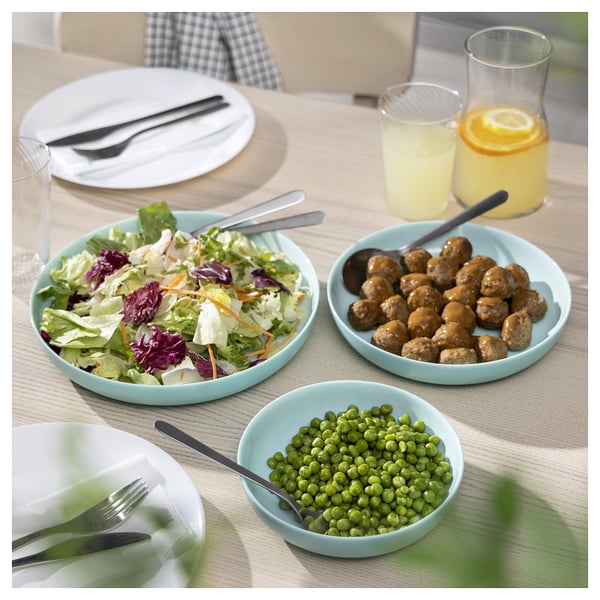 VITBLECKA Assiette, turquoise, 8 ¼ "