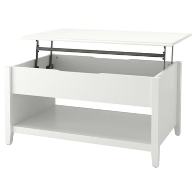 VITTERYD Table basse réglable, blanc, 38 1/4 "