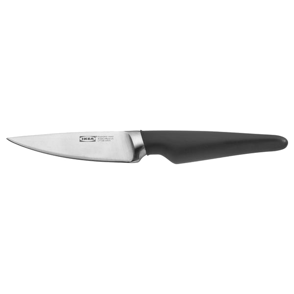 VÖRDA Couteau d'office, noir, 4 "