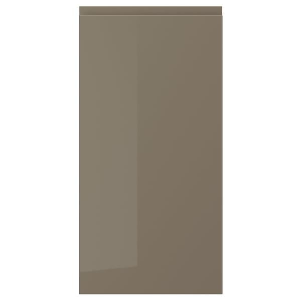 VOXTORP Porte, ultrabrillant gris-brun foncé, 15x30 "