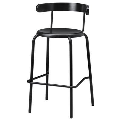 YNGVAR Tabouret de bar, anthracite, 29 1/2 "