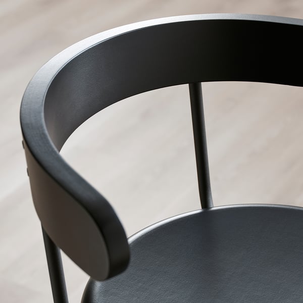 YNGVAR Tabouret de bar, anthracite, 29 1/2 "