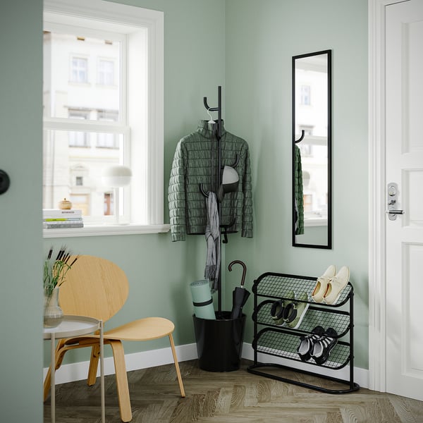ÄLGANÄS Flur-Set, 2-tlg., schwarz