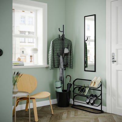 ÄLGANÄS Flur-Set, 2-tlg., schwarz