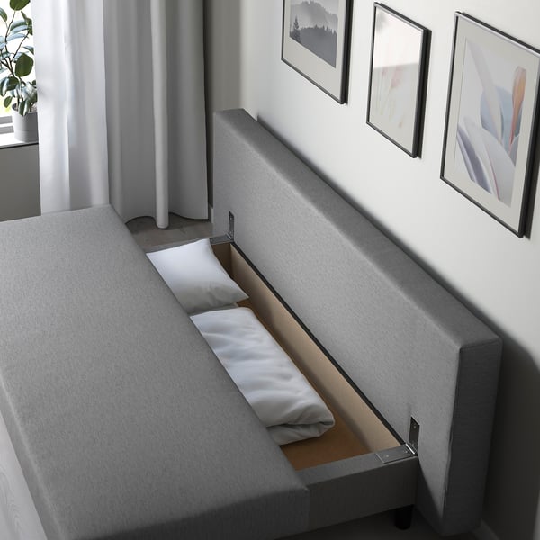 ÄLVDALEN 3er-Bettsofa, Knisa graubeige