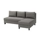 ÄLVDALEN 3er-Bettsofa mit Récamiere, Knisa graubeige