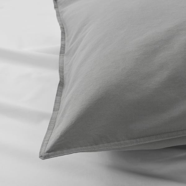 ÄNGSLILJA Kopfkissenbezug, grau, 50x60 cm